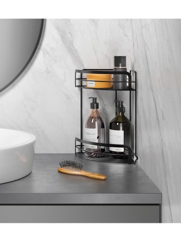 metaltex Eckregal ''Origin'' in Schwarz - (B)20 x (H)30 x (T)20 cm