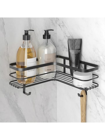 metaltex Hoekrek "Origin" zwart - (B)21 x (H)13 x (D)21 cm