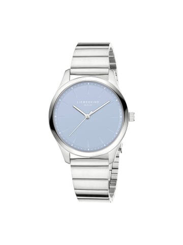 Liebeskind Quarzuhr in Silber/ Hellblau