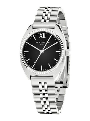 Liebeskind Kwartshorloge zilverkleurig/zwart