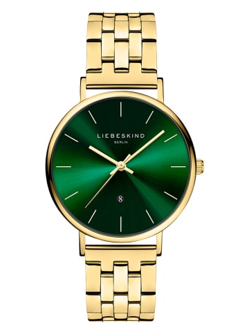 Liebeskind Quarzuhr in Gold/ Dunkelgrün