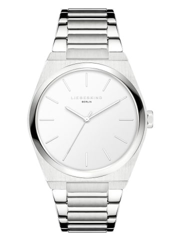 Liebeskind Kwartshorloge zilverkleurig/wit