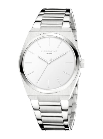 Liebeskind Kwartshorloge zilverkleurig/wit