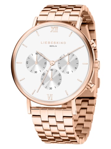 Liebeskind Chronograaf roségoudkleurig/wit