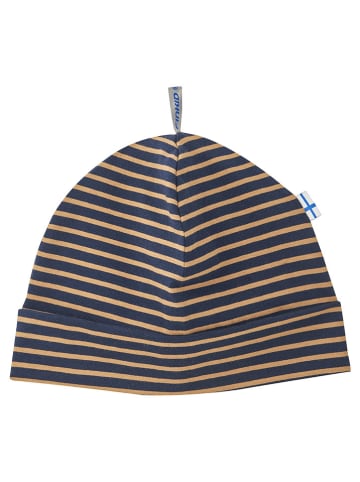 finkid Mütze "Hitti" in Dunkelblau/ Orange