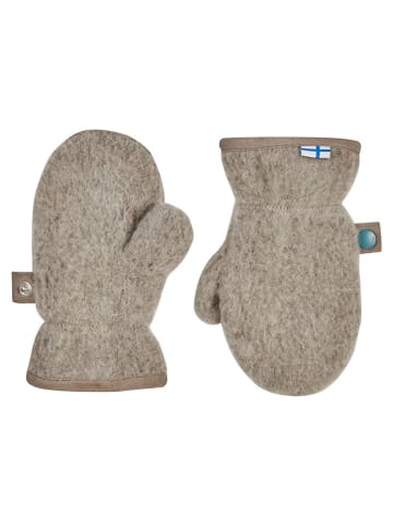 finkid Funktionsfäustlinge "Nupujussi Wool" in Beige