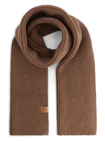 TRAVELIN' Szal w kolorze jasnobrązowym