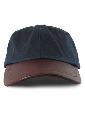 MGO leisure wear Cap "Harry" in Dunkelblau/ Braun