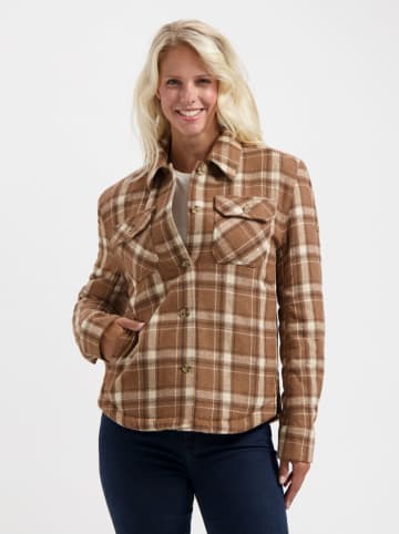 TRAVELIN' Hemdjacke in Hellbraun