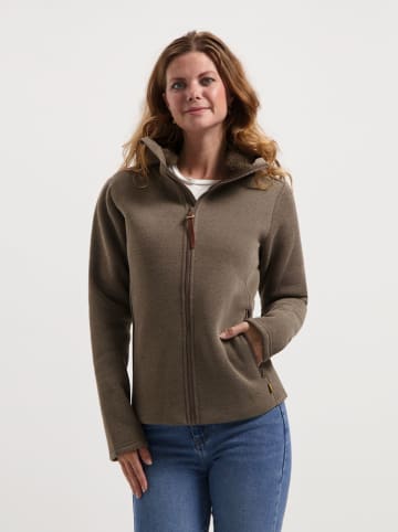 TRAVELIN' Fleece vest bruin