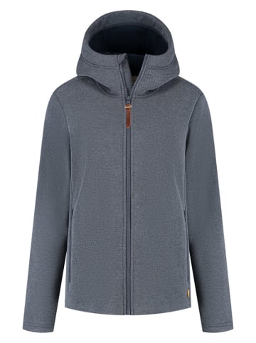 TRAVELIN' Kurtka polarowa w kolorze granatowym