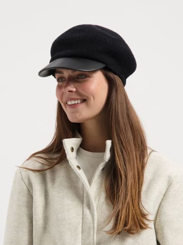 TRAVELIN' Wełniana czapka w kolorze czarnym