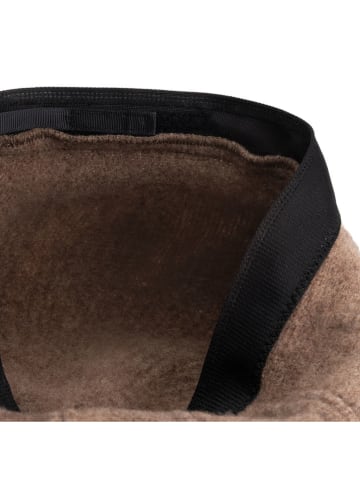 TRAVELIN' Wełniany beret w kolorze jasnobrązowym