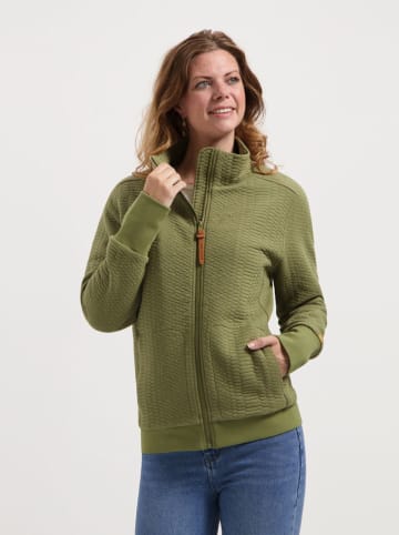 TRAVELIN' Sweatjacke in Khaki