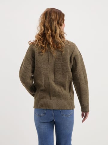 TRAVELIN' Cardigan in Hellbraun