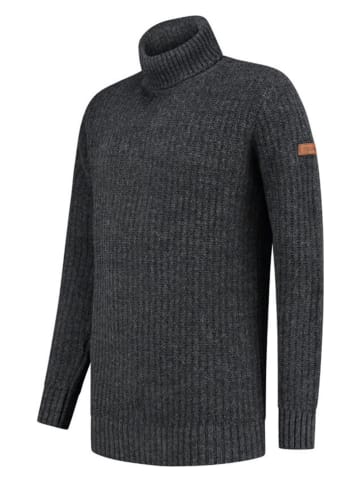 TRAVELIN' Rollkragenpullover "Boda" in Anthrazit