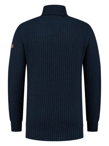 TRAVELIN' Rollkragenpullover "Boda" in Dunkelblau