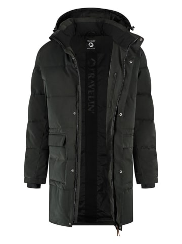 TRAVELIN' Wintermantel zwart