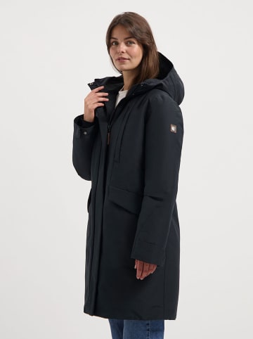 TRAVELIN' Wintermantel antraciet/zwart