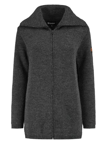 TRAVELIN' Kardigan "Nivala" w kolorze antracytowym