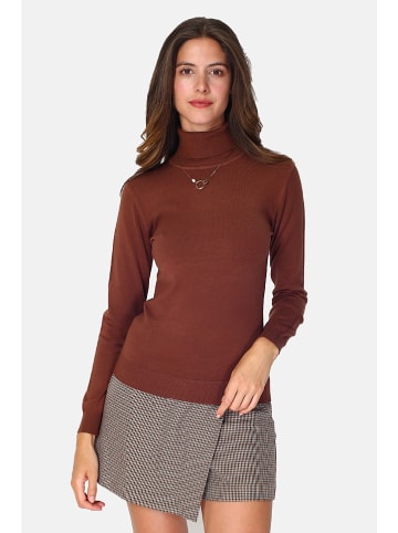 William de Faye Rollkragenpullover in Braun