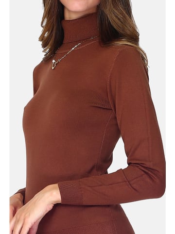 William de Faye Rollkragenpullover in Braun