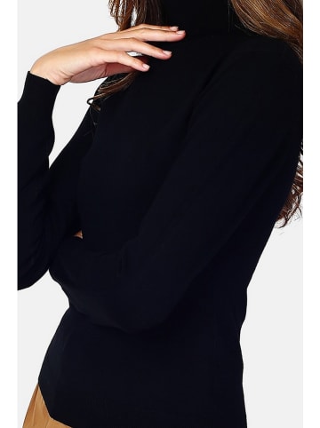 William de Faye Rollkragenpullover in Schwarz