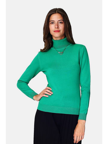 William de Faye Rollkragenpullover in Grün