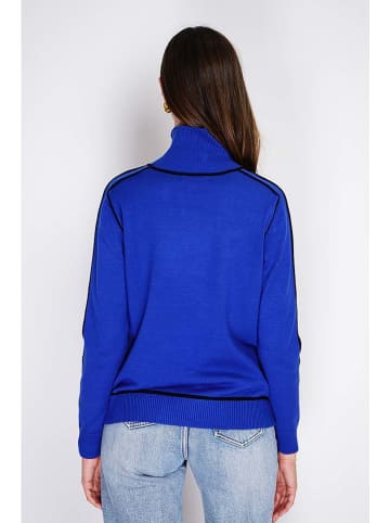 William de Faye Rollkragenpullover in Blau