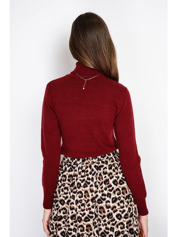 William de Faye Rollkragenpullover in Bordeaux