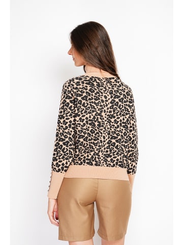 William de Faye Rollkragenpullover in Camel/ Schwarz