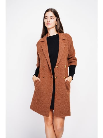 William de Faye Tussenmantel cognackleurig