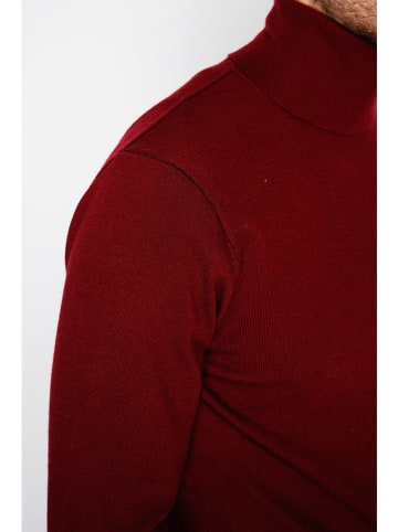 William de Faye Rollkragenpullover in Bordeaux