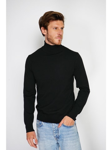 William de Faye Rollkragenpullover in Schwarz