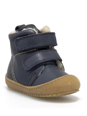 Naturino Leder-Winterboots in Dunkelblau