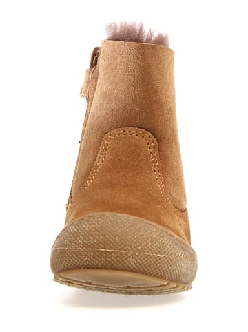 Naturino Leren winterboots "Cozy" cognackleurig