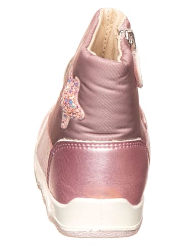 Primigi Skórzane botki "Thinky" w kolorze jasnoróżowym