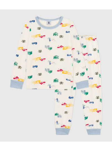 PETIT BATEAU Pyjama crème/meerkleurig