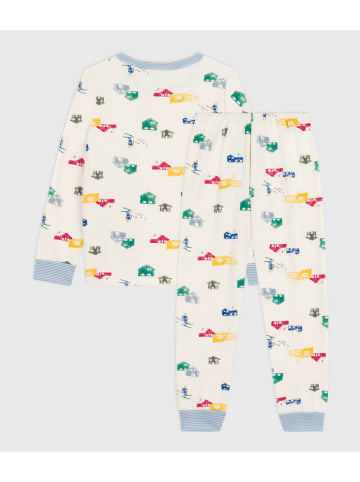 PETIT BATEAU Pyjama crème/meerkleurig