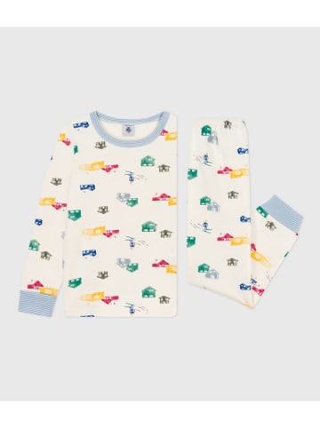 PETIT BATEAU Pyjama crème/meerkleurig