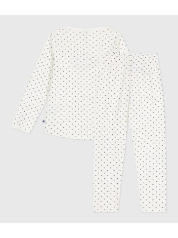 PETIT BATEAU Piżama w kolorze białym