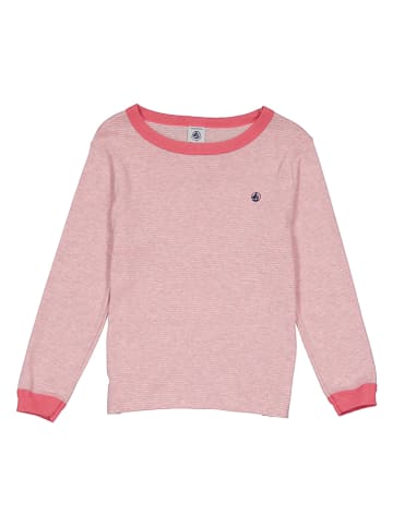 PETIT BATEAU 2er-Set: Pyjamas in Weiß/ Rosa