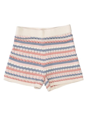 Marc O'Polo Junior Strick-Shorts in Creme/ Rosa