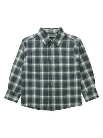 Marc O'Polo Junior Hemd in Grau/ Khaki/ Weiß