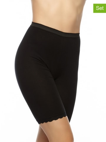 COTONELLA 2er-Set: Shape-Hosen in Schwarz
