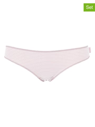 COTONELLA 2er-Set: Pantys in Rosa/ Grau