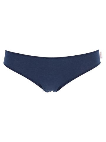 COTONELLA 2-delige set: slips wit/donkerblauw