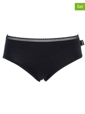 COTONELLA 2er-Set: Slips in Schwarz