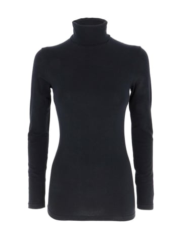 COTONELLA Longsleeve in Schwarz