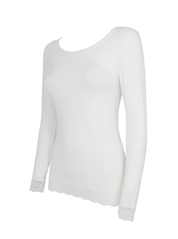 COTONELLA Longsleeve in Weiß